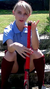 Masturbación De Palo De Hockey Con Chloe Toy
