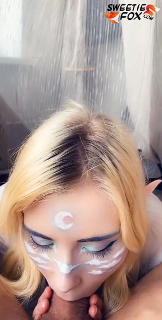 Sweetie Fox: Light elf deep sucking big dick and sensual fucking - cum...