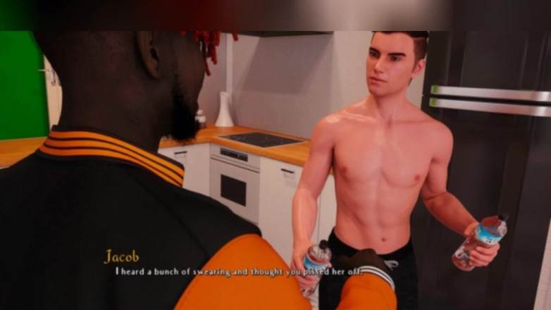 3DXXXTEEN2 Cartoon: Patah hati dan tante seksi di bar. Seks kartun porno 3D