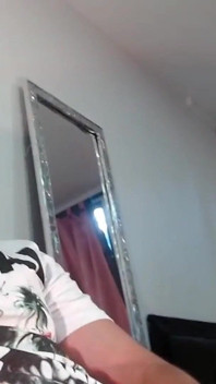 Macho Latin Stud Strips and Jerks His Uncut Cock for You