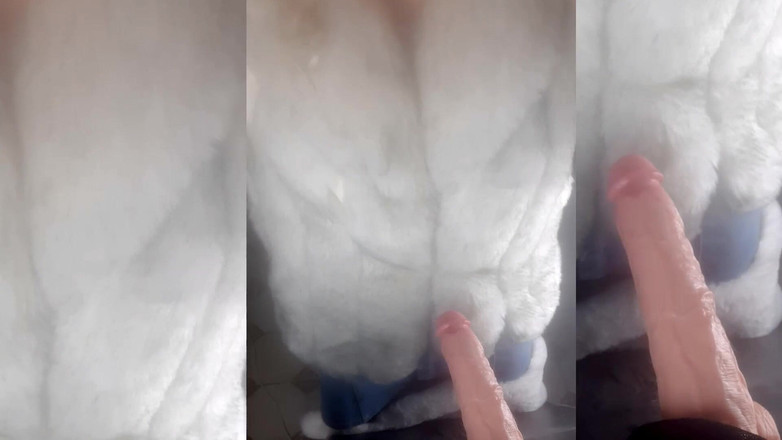 Trans fur bitch: Transfurbitch taille une pipe très dévouée dans Bluefox