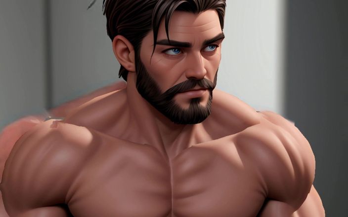 Erotic Man: Neskutečný Hunks Pohledný 3D Cgi Muži