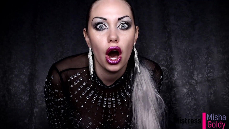 Goddess Misha Goldy: Göttin Spuck-anbetung und spucke demütigung für verlierer!