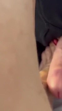 Cum on Stepaunt's Feet with Red Nails and Anklet JOI Dirty Talk MILF GILF Footjob