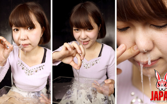 Japan Fetish Fusion: Grosso, salty, transparente: O pau de Yuzu Shinkawa em close-up...