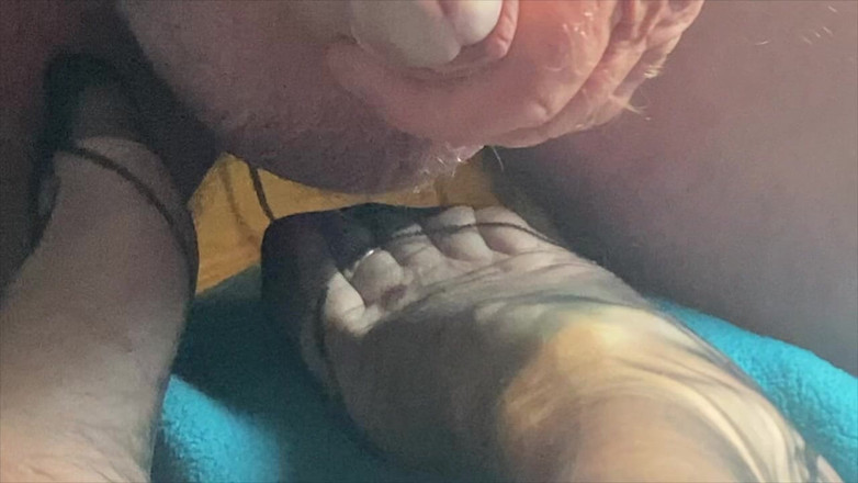 Mr MF: Mrs Mature Feet Getting Special Cream on Her Ff Nylons