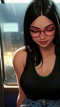 Lin gioca con il footsie sul treno 2