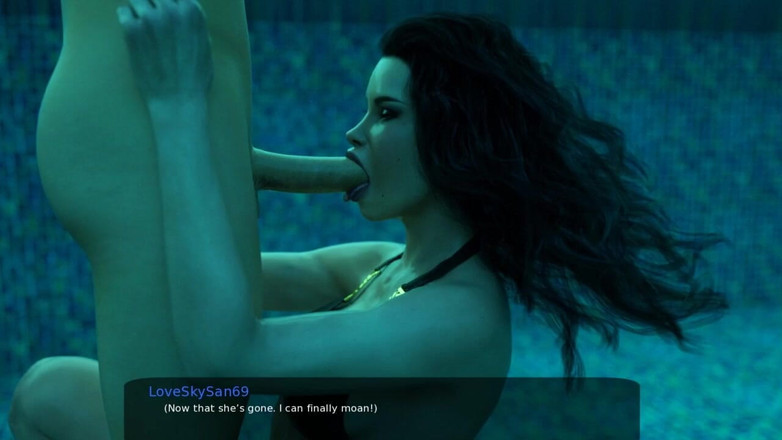 LoveSkySan69Real: Milfy City [v0.6e] Partie 61 lesbienne dans la piscine tellement sexy !! par...