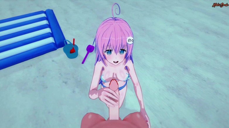 Hentai Smash: Bakış açısı lala'yı sahilde sikiyor ve içine boşalıyor. Ru Hentai'yi...