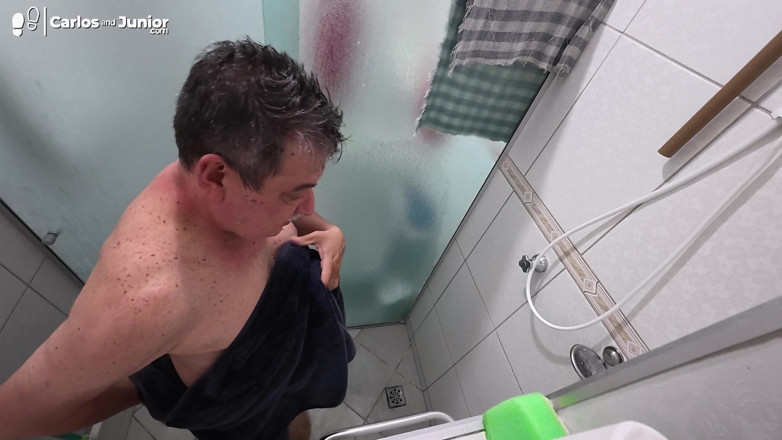 Carlos And Junior: Stepdaddy Taking a Shower