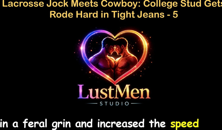 LustMen: 英語オーディオ ゲイセックスストーリー - ラクロス選手がカウボーイ大学のイケメンと出会い、タイトジーンズで激しく遊ぶ - パート5