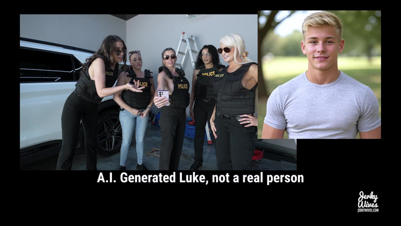 Jerky Wives: Cory chase in beatcops - gangbang anale al contrario