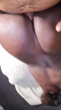 Petite Ebony Teen Pussy Breeded by a Big White Cok