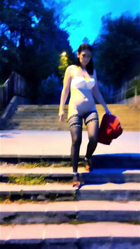 A Walk Outside Before the Dance with the Slave Chains