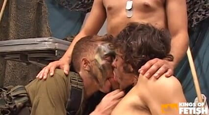 Gay Diaries: Two military guys have intense anal sex with their doctor...