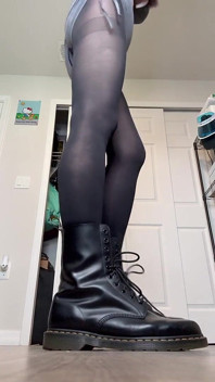 Stomping Hard in Boots Size 16 Feet