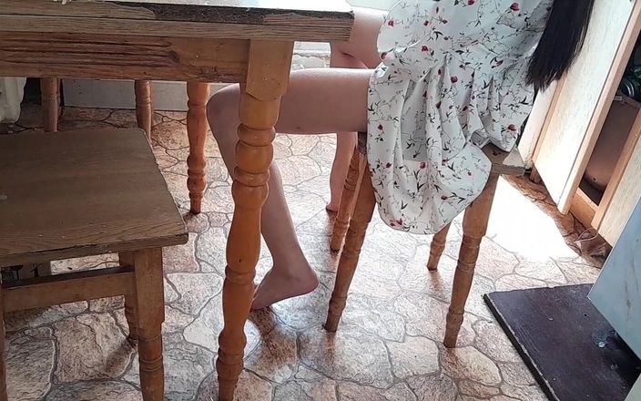 Lesbian-illusion: I Caught My Neighbor Moaning Loudly and We Cums Together