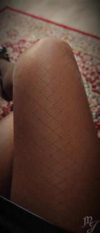 Spiked High Heels with Stockings