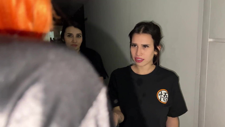 Katty Blake: Lesbian Tomboy Threesome End up Eating a Big White Ass