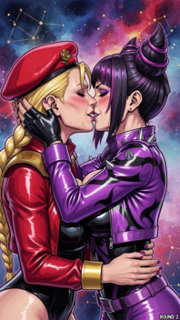 Juri and Cammy Kissing (ai)