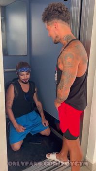 I Discover This Latin Boy in the Elevatormy Big Cock Fucks Him