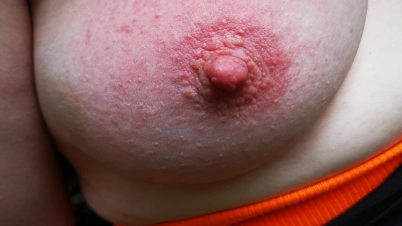 Bouncy Tits Action: Titslapping in the woods