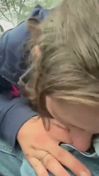 Street Whore Gives Road Head. This Slut Polishes My Knob While Driving