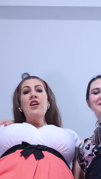 Giantess Friends with Huge Feet Size 45 and 42