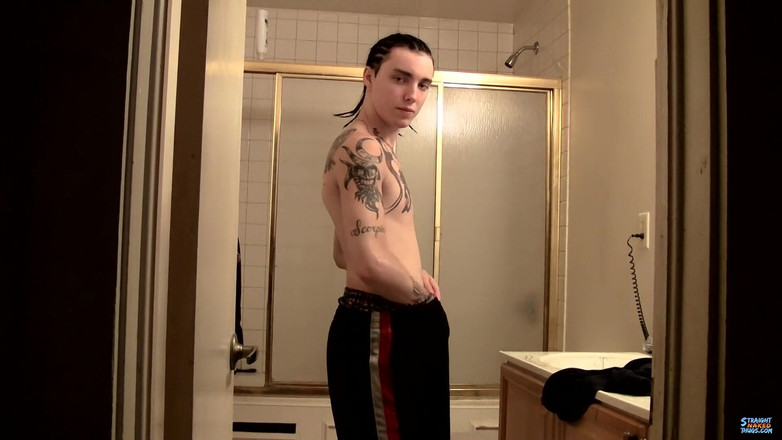 Straight naked thugs: バスルーム ストレートボーイ オナニー