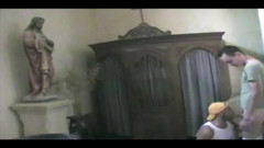 AMATOR PORN MADE IN FRANCE: Úžasný exhib sex riskantní v kostele