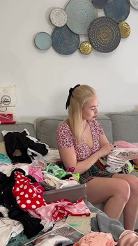 Amazingly Beautiful Hot Blonde College Girl Comes for a Fashion Shooting Turns Into Softcore Erotica with Lingerie Try on Haul