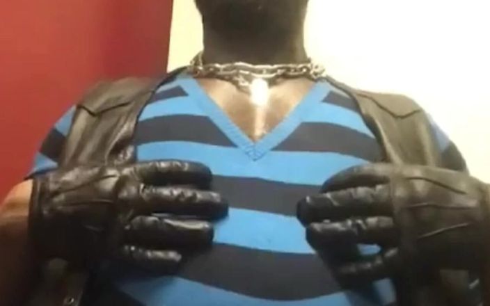 Black smoking muscle stepdad: Black Muscle Compilation Geared in Latex Leather Rubber &amp;amp; Denim