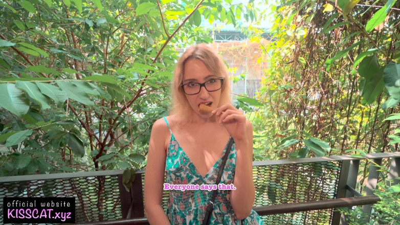 KissCat: 18 babe's first date in mall ends doggy &amp; cum mouth...