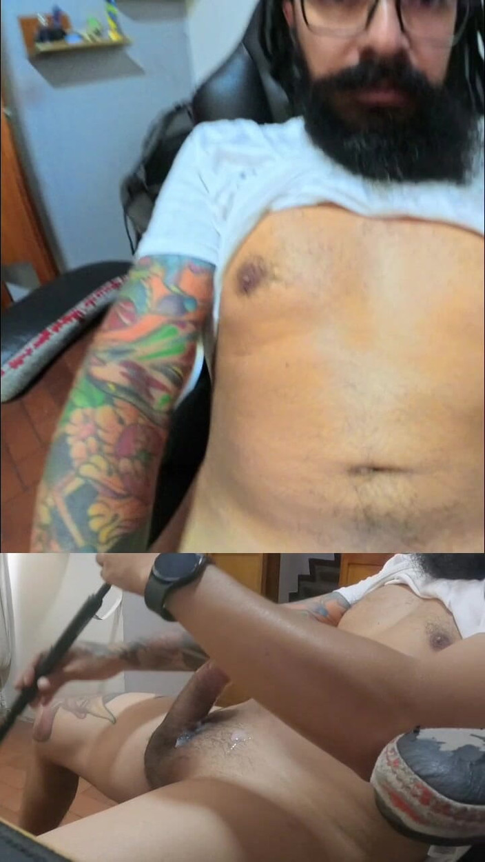 Gbruno: Masturbazione tatuata rasta