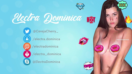 Electra Dominica: Girl cumming on the dildo