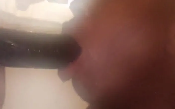 Pharoah Zeus: 12-8-2023 Shower Deepthroat on 11 Inch Dildo