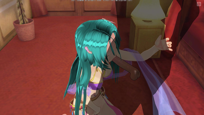 H3DC: 3d hentai chica con cabello azul toca su coño y...