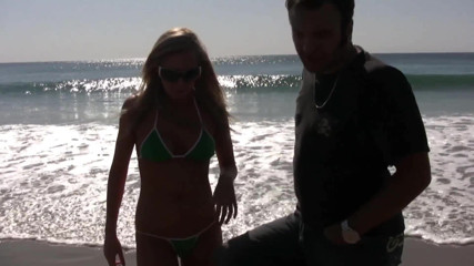 Femdom Sex: blond picked up at beach