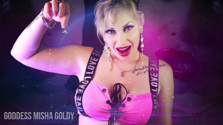Goddess Misha Goldy: Îți voi închide pula și te voi face un adevărat gooner!
