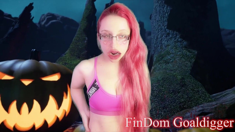 FinDom Goaldigger: Your penis will be transformed into Halloween sweets