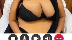 Bhabhi Ko Call Record Mms Lick - Desi Hot Bhabhi Hugh Boobs Video Call Record