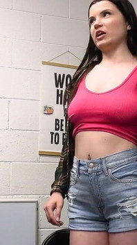 Horny Security Guard Discovers Everything That a Hot Teen Is Hiding Under Her Clothes