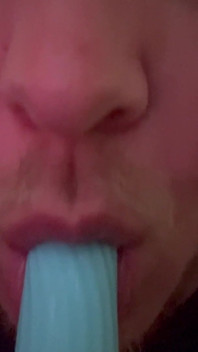 Sucking in Slow Mo - Dildo