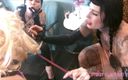 Domina Lady Vampira - SM Studio Femdom Empire: Rubberdomme, jeu de fétiche, partie 6 - 2 femmes en latex qui fument