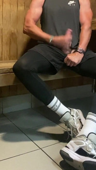 Another Load of Cum in the Sauna From Jockdad87