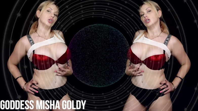 Goddess Misha Goldy: Binge, melancap dan memancut mani untuk saya!