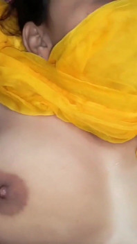 Indian Aunty Hot Pussy Fingring, Pussy Rubbing Boobs Press and Pussy Creampie