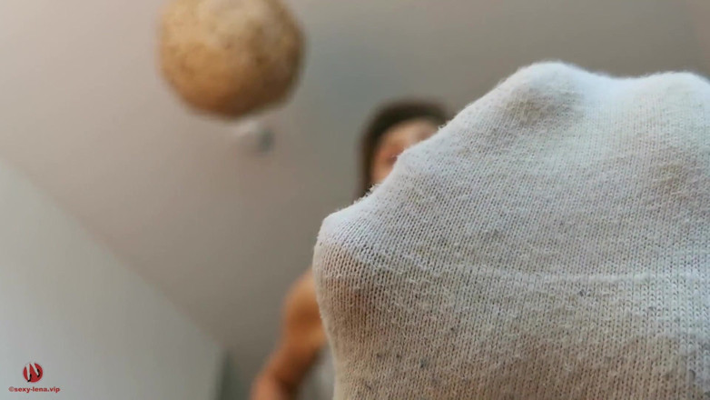 Goddess Lena: Dirty and stinky white socks