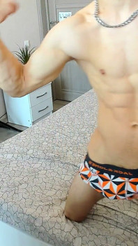Young Russian Guy Show off Muscle
