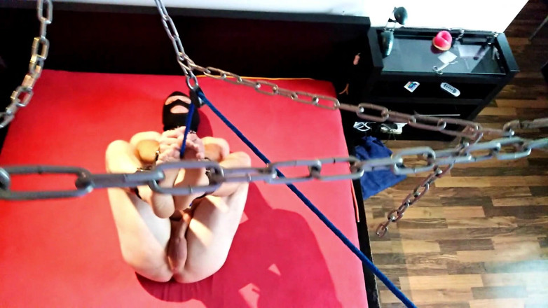 Master Drex: Slave hanging by hands and feet
